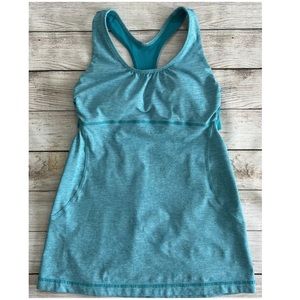 Lululemon Teal Racerback Athletic Tank Size 6